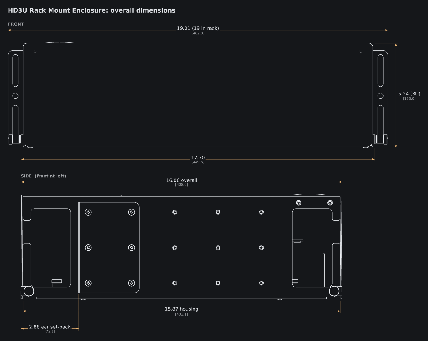 HD3U dimensions
